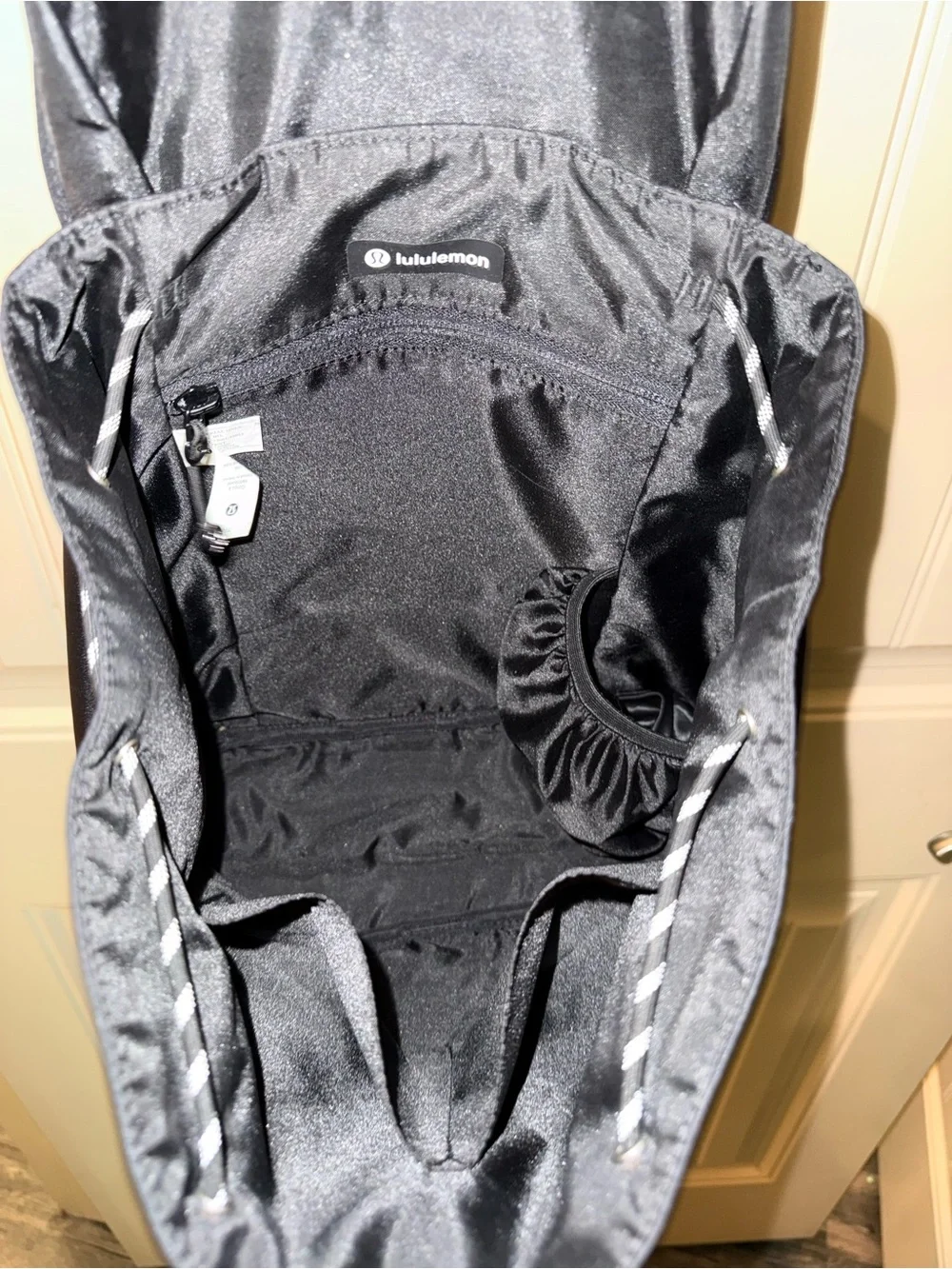 Lululemon Nylon Drawstring Bucket Backpack 10L Black